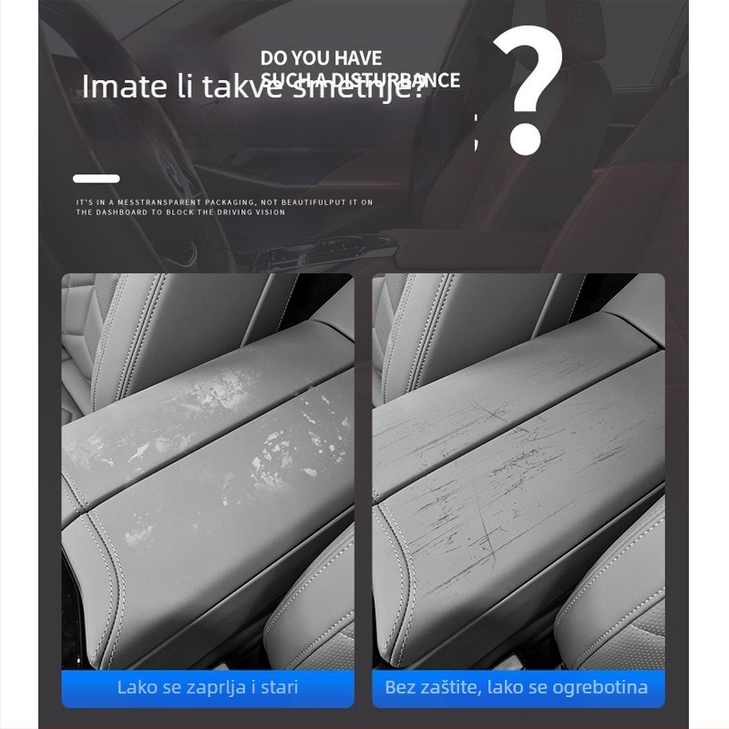 Hui Li kožni podizač naslona za ruku za Wenjie M5, središnja konzola, dekorativni zaštitni pokrov