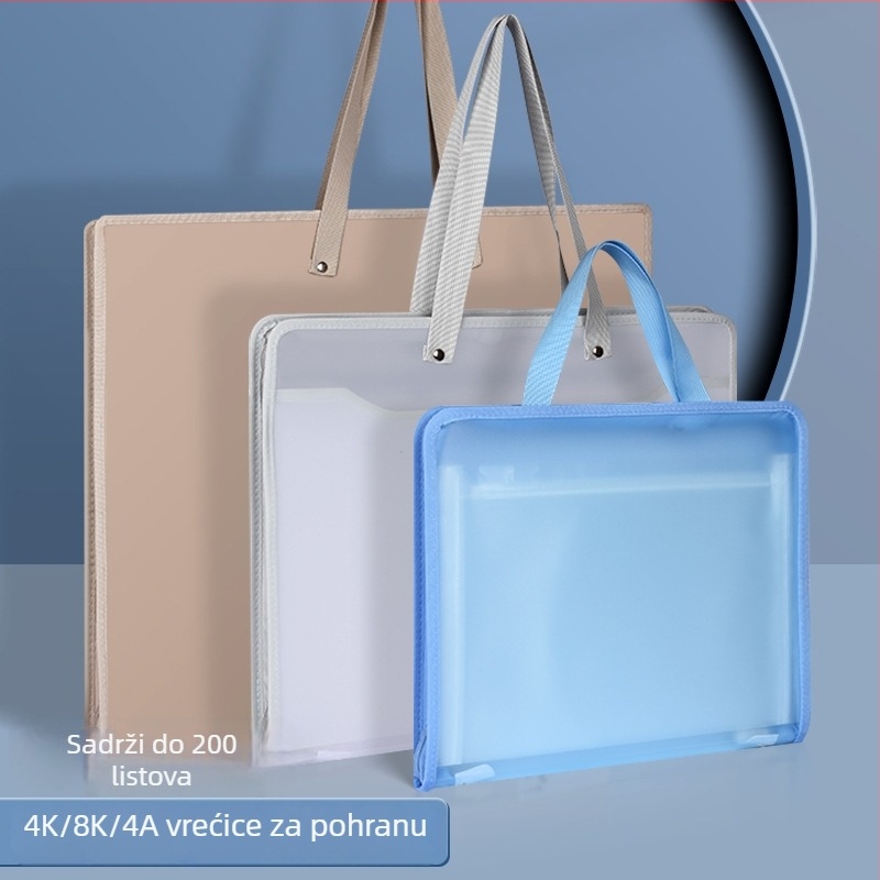 4K torba za nošenje, portfelj za umjetnost za pohranu, torba velikog kapaciteta za studentske skice