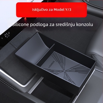 Silikonska protuklizna podloška za unutarnji pretinac srednje konzole Tesla Model Y3