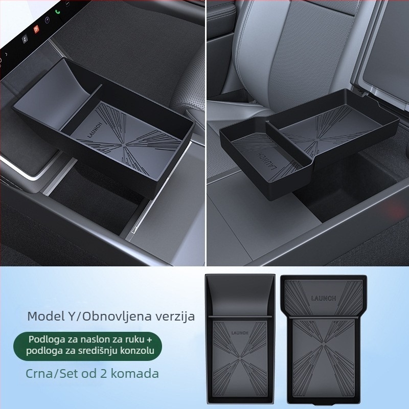 Silikonska protuklizna podloška za unutarnji pretinac srednje konzole Tesla Model Y3