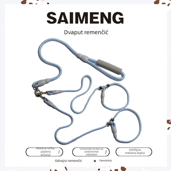 Povodac za pse za profesionalno treniranje, odvojivi, protiv zapetljavanja, najlon, Sai Meng