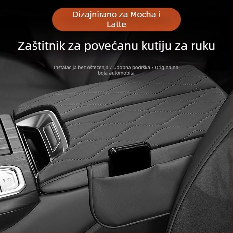 Naslon za ruku na središnjoj konzoli s podiznim jastukom i pretincom za pohranu – dekorativni zaštitni poklopac Wei Brand Mocha Latte; Materijal: Drugo; Marka: Druga; Kompatibilni modeli: Wei Brand Mocha Latte