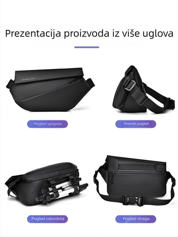 Muška crossbody torba HACIN/Hanchi, ulični stil, Oxford tkanina, vodootporna