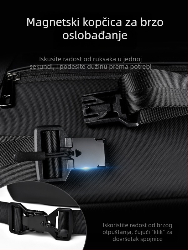 Muška crossbody torba HACIN/Hanchi, ulični stil, Oxford tkanina, vodootporna