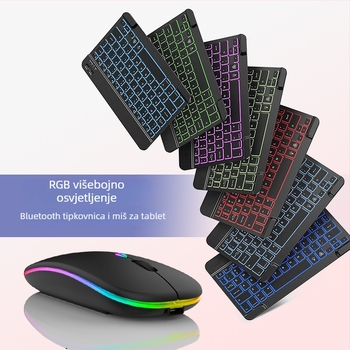 BK030 Bežični set tipkovnice i miša — Bluetooth, ergonomski dizajn, univerzalna kompatibilnost sa pametnim telefonima i tabletima, mogućnost tiskanja logotipa
