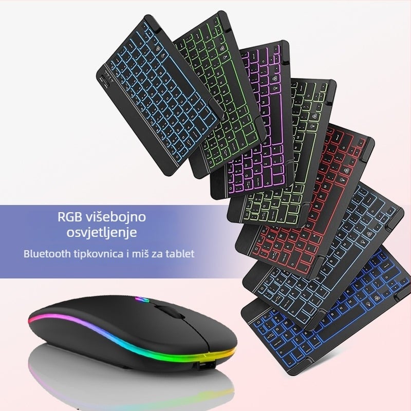 BK030 Bežični set tipkovnice i miša — Bluetooth, ergonomski dizajn, univerzalna kompatibilnost sa pametnim telefonima i tabletima, mogućnost tiskanja logotipa