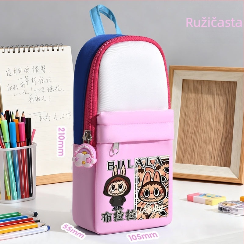 Neseser za olovke - platneni, unisex, korejski stil, brend Susi Bear, osnovno pakiranje