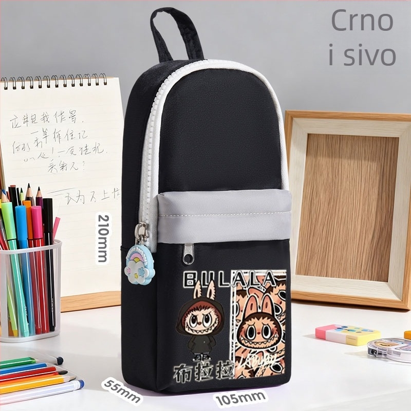 Neseser za olovke - platneni, unisex, korejski stil, brend Susi Bear, osnovno pakiranje