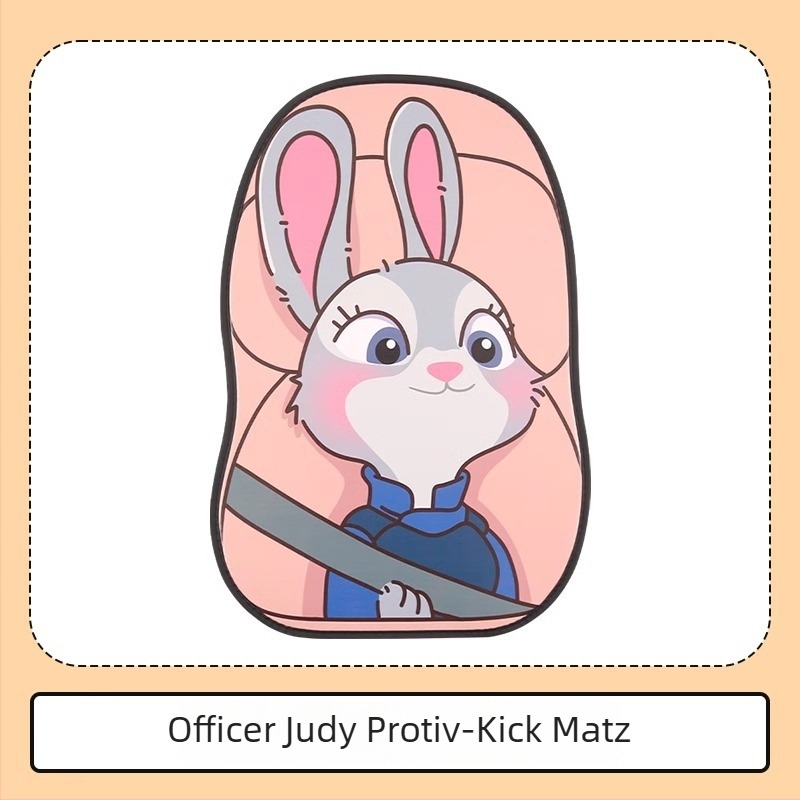 Peaceful PU koža zaštitnik stražnjeg naslona automobila – karikatura uzorak, sve sezone, ispis logotipa, prilagodba dostupna