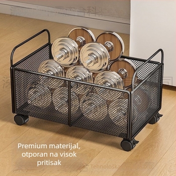 Kutija za knjige ispod stola, pokretna, papirni materijal, kapacitet 1000 L ili više