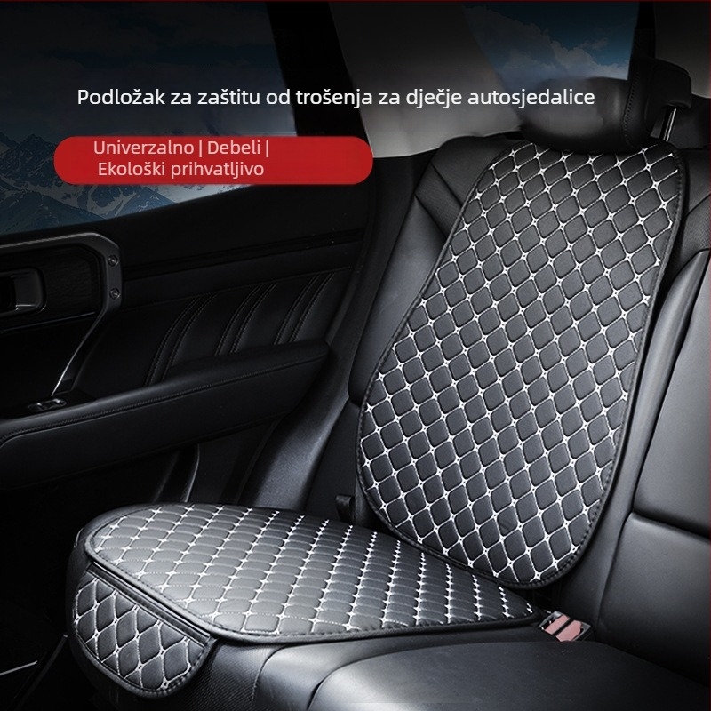 Protizklizna podloga za dječje autosjedalice, kožna, univerzalna, ojačana, zaštitna podloga