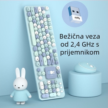 Mipow bežični set tipkovnice i miša s tri zone – Bluetooth, USB kompatibilnost, ergonomski dizajn