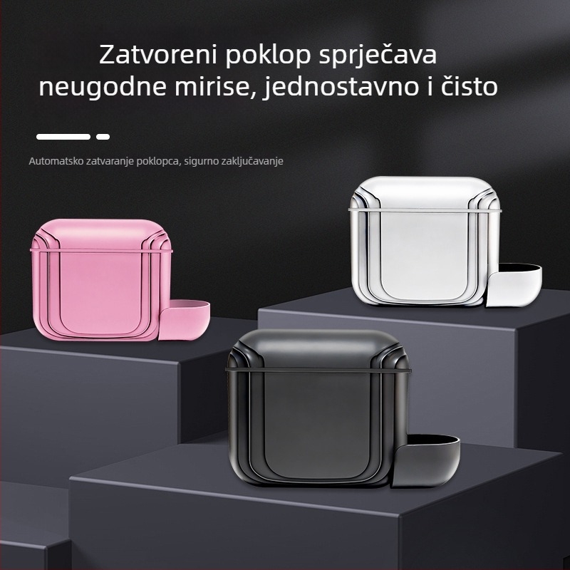 Automobilski koš za otpad, 2L, plastični visi organizator za bočne vrata ili stražnju stranu naslona sjedala, vodootporan, moguć tisak logotipa