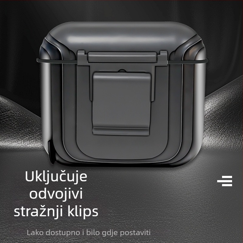 Automobilski koš za otpad, 2L, plastični visi organizator za bočne vrata ili stražnju stranu naslona sjedala, vodootporan, moguć tisak logotipa