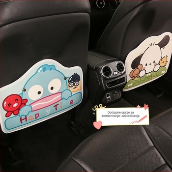 Jastuk za stražnji dio autosjedalice s karikaturnim uzorkom, PU materijal, spužvasti punilo, za sve sezone