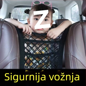 Mreža za pohranu na prednjoj ploči automobila s ručkom, Oxford tkanina
