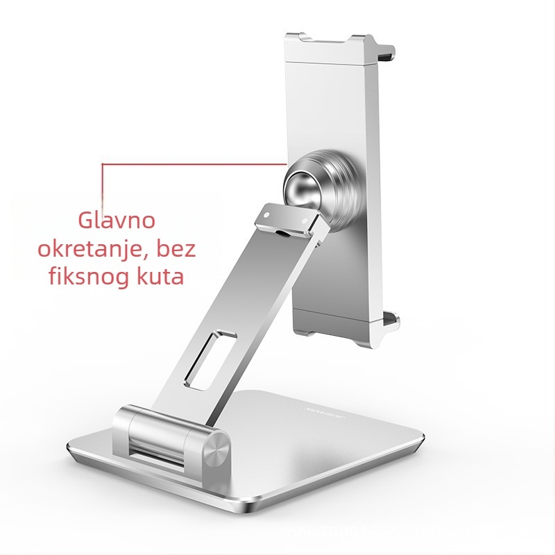 Jiushark JSP-3 držač za tablet – aluminij, sklopivi, rotirajući, stolni teleskopski