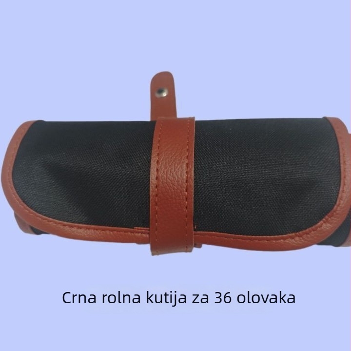 Nothing platnena rolna torbica za olovke sa zatvaračem – minimalistički dizajn, univerzalno, za bojice i umjetničke alate, polu-sklopni dizajn
