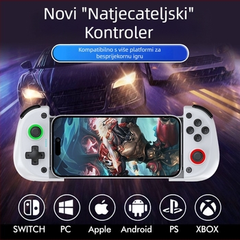 X5mini Bluetooth kontroler igara s dvostrukim Hall senzorima, vibracija, TYPE-C sučelje, kompatibilan s mobitelima/tabletima/PC/PS i SWITCH