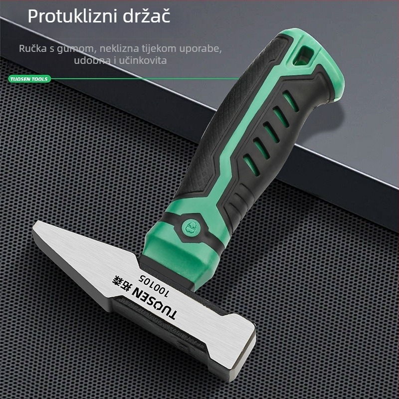 Oktagonalni čekić za drvo s glavom od visokougljičnog čelika i plastičnom drškom, za kućnu upotrebu, težina 0,55 kg