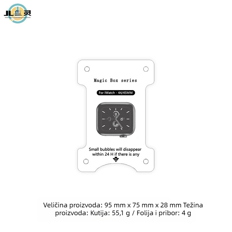 Alat za primjenu folije za Apple Watch S11 – Magic Box, prostorija bez prašine za trenutnu primjenu folije (kompatibilno s iWatch S9)