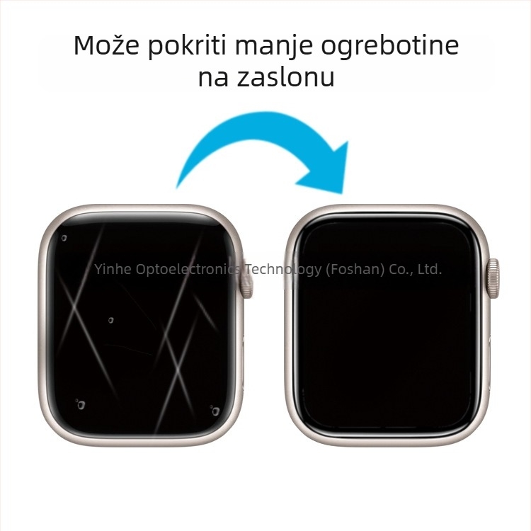 Zaslon zaštitni film za Apple Watch za S11/S9/S6 s bezprašnim setom za instalaciju
