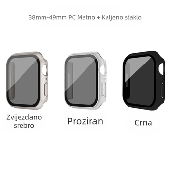 Kućište za Apple Watch s zaštitom privatnosti i integriranim staklom zaštitnim slojem, Series 9, kompatibilno sa Series 8