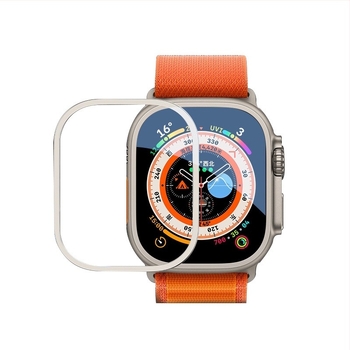 Apple Watch Ultra 2 okvir od titanijskog legura s mat završnim premazom, 49 mm, kaljena zaštitna folija za zaslon