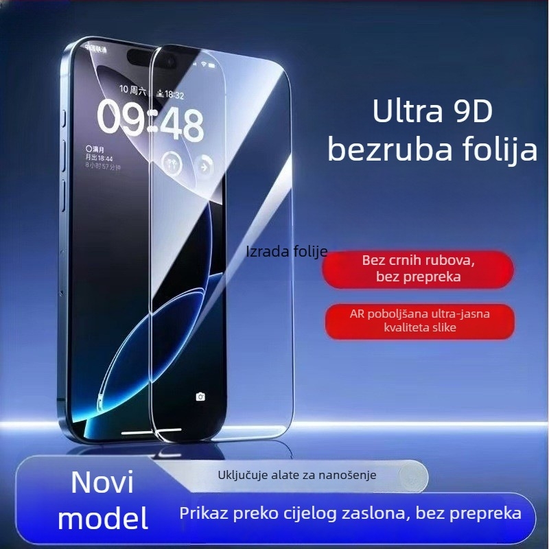 Zaštitni film za zaslon Huawei Mate60 od kaljenog stakla – potpuno prekrivanje, HD jasnoća, otporan na otiske, ogrebotine i padove