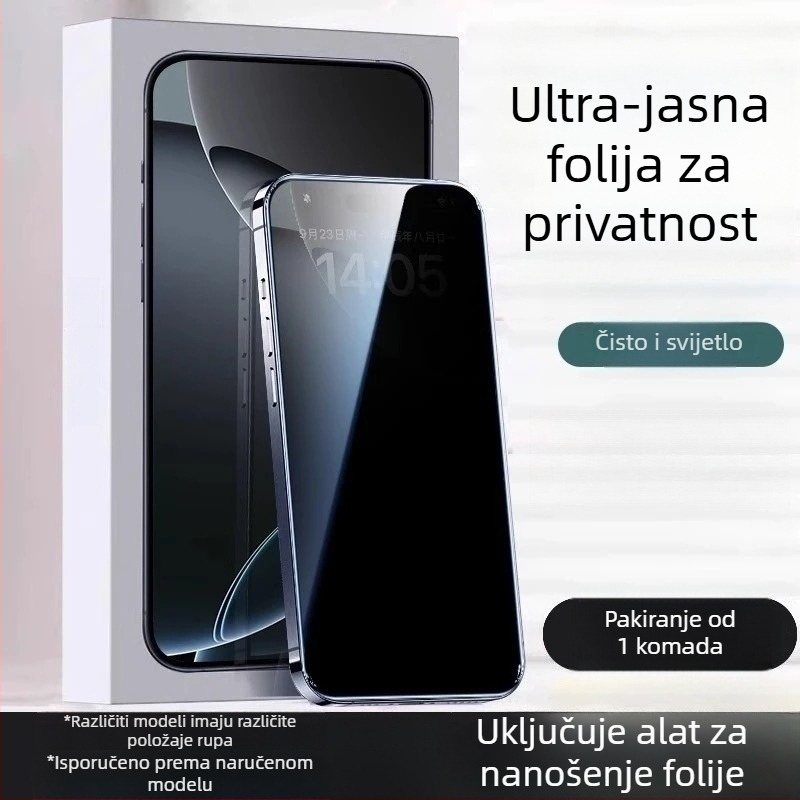 Zaštitni film za zaslon Huawei Mate60 od kaljenog stakla – potpuno prekrivanje, HD jasnoća, otporan na otiske, ogrebotine i padove