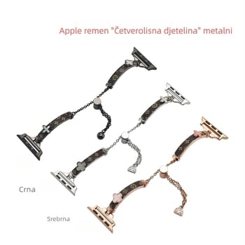 Metalni kaiš s motivom četverolistne djeteline za Apple Watch 56789S10