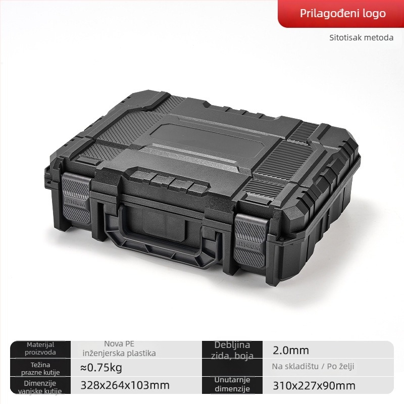 Zhuopan ZP991 Plastična kutija za alat - višenamjenska, ručna, velikog kapaciteta, serija Hardware Electric Tool Box