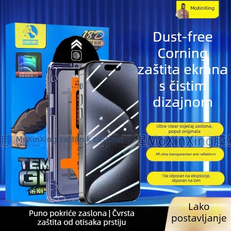 OPPO A2 Pro zakrivljeni zaštitnik zaslona od kaljenog stakla – potpuno pokrivanje, otisci prstiju, otpornost na pad, zaštita od prašine