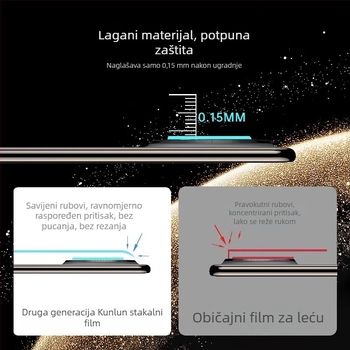Huawei Mate 70 Pro stražnji objektiv zaštita - Kaljeno staklo, Film za objektiv, Otporan na otiske prstiju, Potpuno pokriće