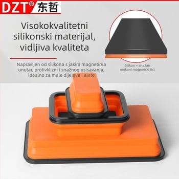 Kutija alata sa sklapanom magnetskom tacnom za dijelove (Marka: Dzt dongzhe; Vrsta: Kutija alata; Stil: Sklopiva; Glavna namjena: kutija za alate/skladištenje dijelova)