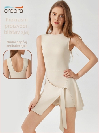 Ženski antibakterijski cross-strap body, prozračan i upija vlagu; materijal: najlon 81% / spandeks 19%; bez jastučića za prsni dio