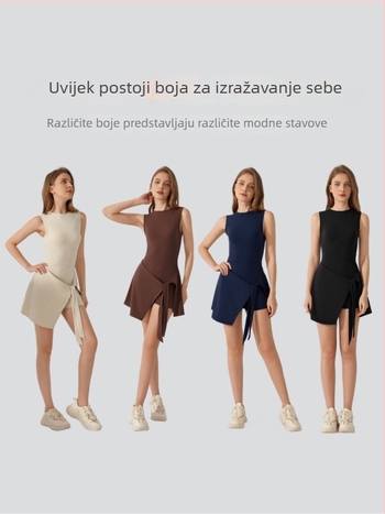 Ženski antibakterijski cross-strap body, prozračan i upija vlagu; materijal: najlon 81% / spandeks 19%; bez jastučića za prsni dio