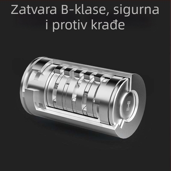 Brava za volan automobila – univerzalna, metalna konstrukcija, cilindar od cinkovog legura, prilagodljiv