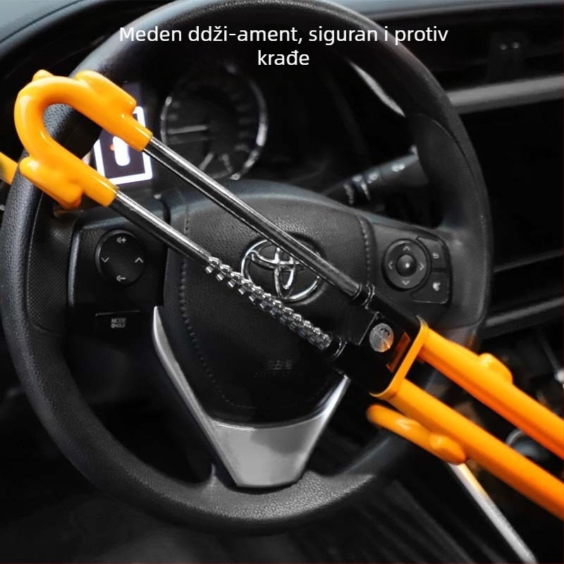 Brava za volan automobila – univerzalna, metalna konstrukcija, cilindar od cinkovog legura, prilagodljiv