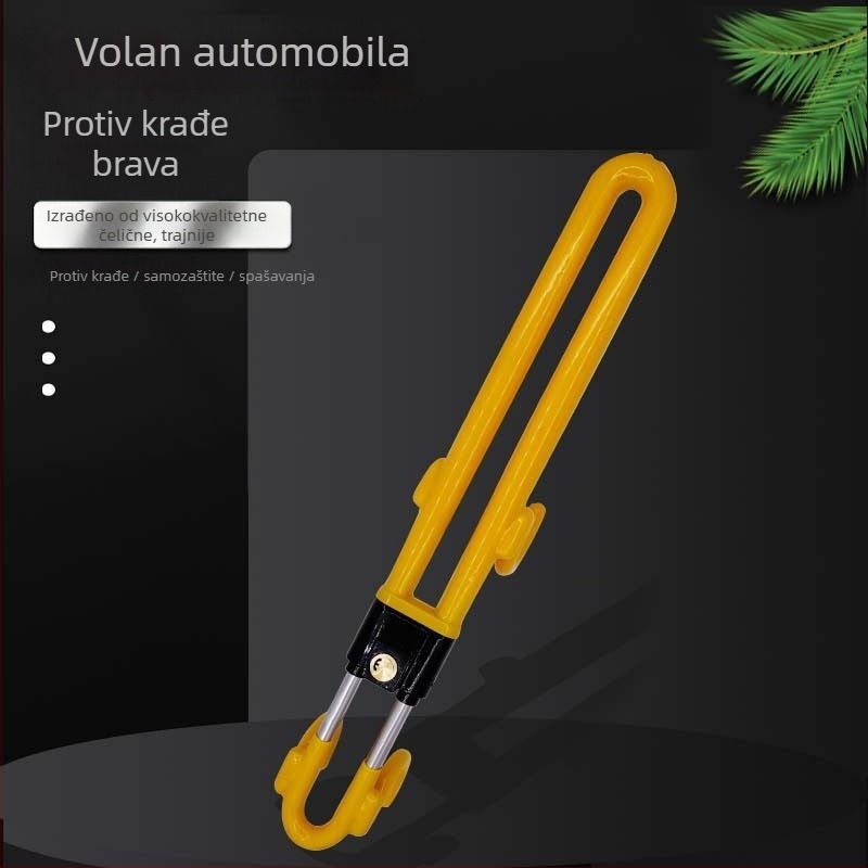 Brava za volan automobila – univerzalna, metalna konstrukcija, cilindar od cinkovog legura, prilagodljiv