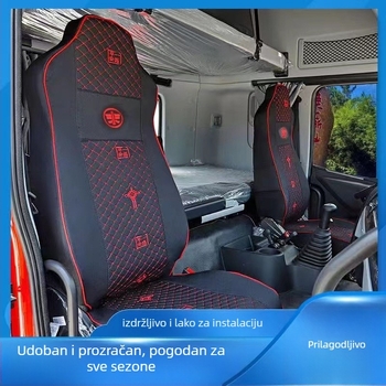 Navlaka za sjedalo kamiona Jiefang, potpuno pokrivanje, lanena tkanina, univerzalno za sva godišnja doba