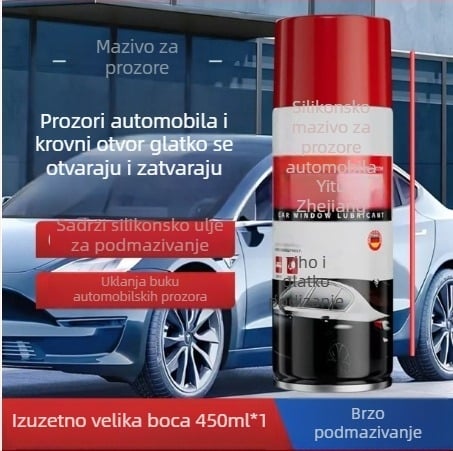 Silikonsko mazivo za automobilske prozore, zaštita od pucanja vrata, mehanizme podizanja i brave