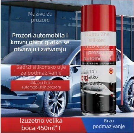 Silikonsko mazivo za automobilske prozore, zaštita od pucanja vrata, mehanizme podizanja i brave