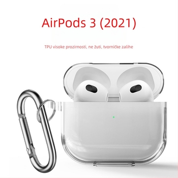 Prozirni TPU zaštitni futrol za AirPods 3 i AirPods Pro, prozorno kućište za Apple Bluetooth slušalice