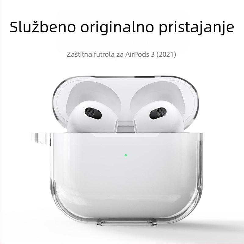 Prozirni TPU zaštitni futrol za AirPods 3 i AirPods Pro, prozorno kućište za Apple Bluetooth slušalice