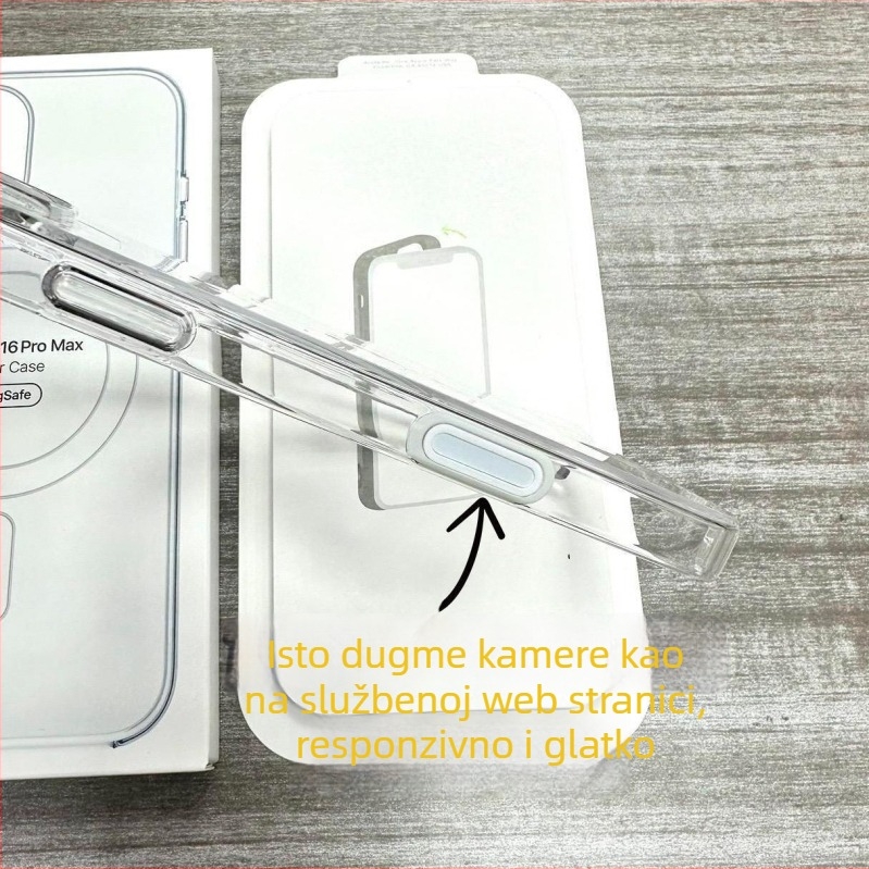 Prozirna magnetska futrola za iPhone 17 Pro, kompatibilna s iPhone 16, paket od tri komada, bez požutilosti, zaštita od pada