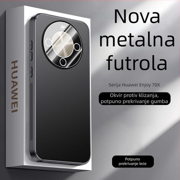 Kućište za Huawei Enjoy 70X s metalnim mat završetkom, disipacija topline, potpuno pokriće i zaštita objektiva kamere