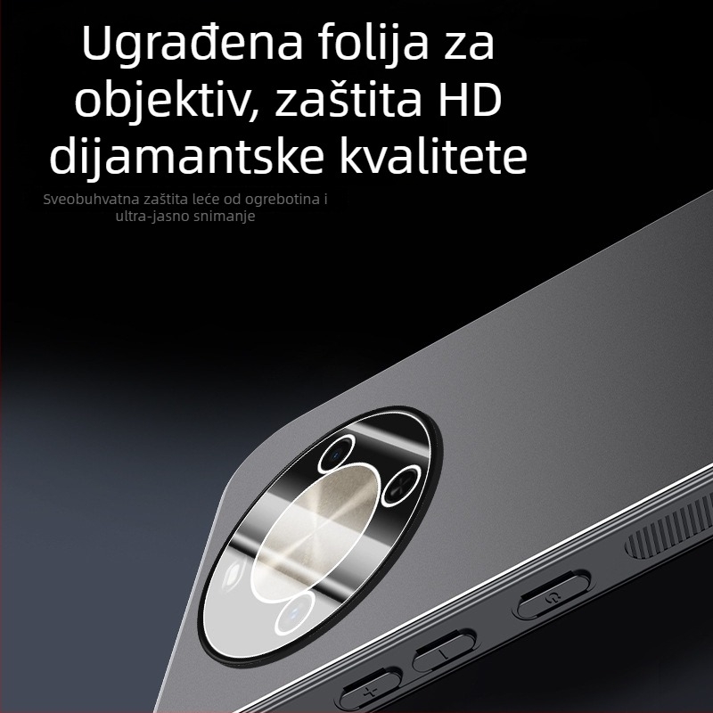 Kućište za Huawei Enjoy 70X s metalnim mat završetkom, disipacija topline, potpuno pokriće i zaštita objektiva kamere