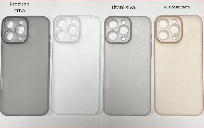Izuzetno tanak mat PC kućište za iPhone 13/14/15/16 Pro Max – potpuno pokriće, zaštita od pada