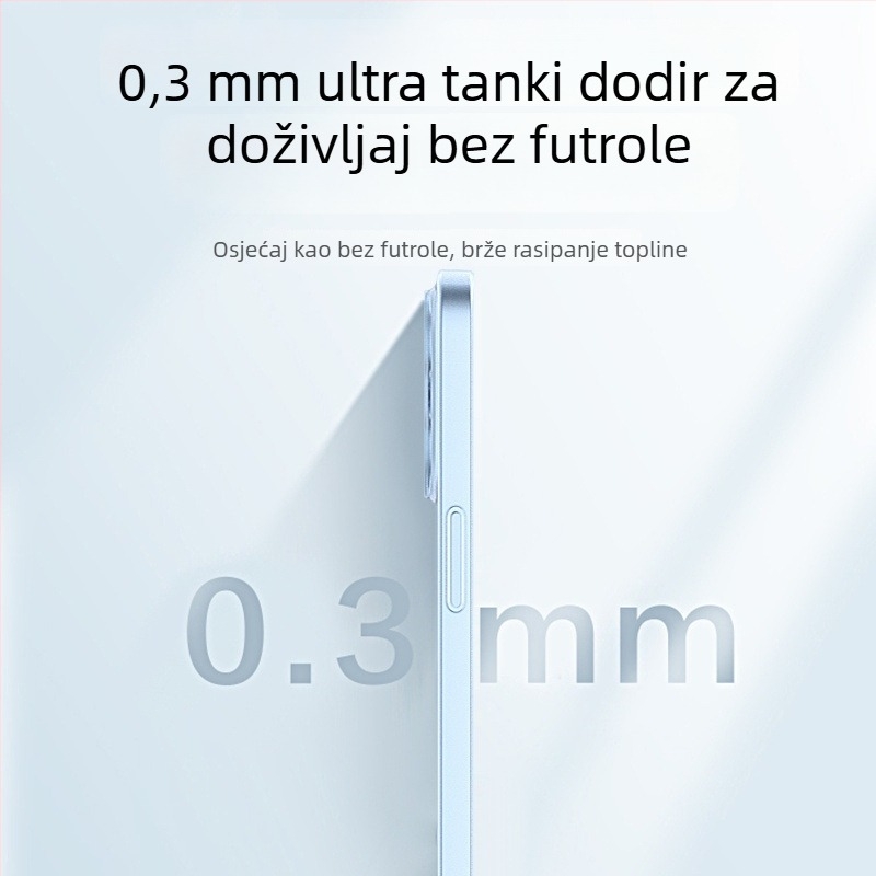 Izuzetno tanak mat PC kućište za iPhone 13/14/15/16 Pro Max – potpuno pokriće, zaštita od pada
